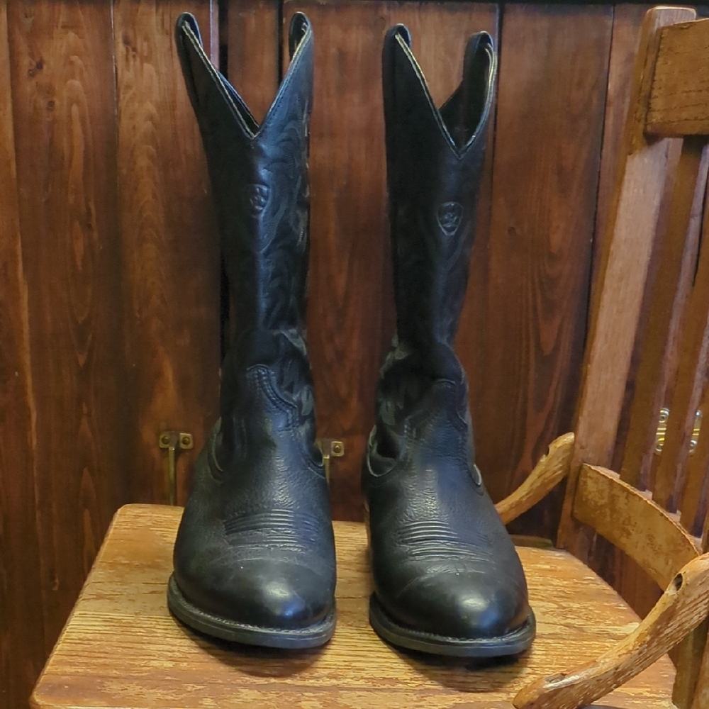 Ariat Men's Heritage Deertan Western Performance Boots - Round Toe 9.5 EE Cowboy - Picture 3 of 10